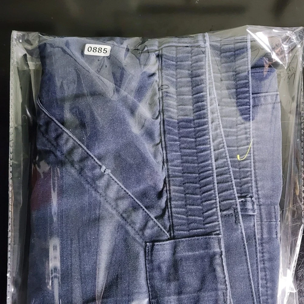 Cabelas Cargo Shorts Mens 46 Navy Blue Canvas Elastic Waist Utility Good
